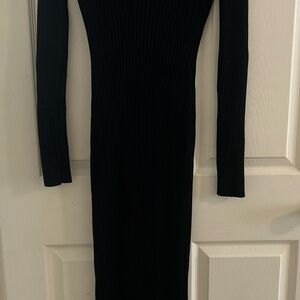 Fashion Nova Black Long Sleeve Dress